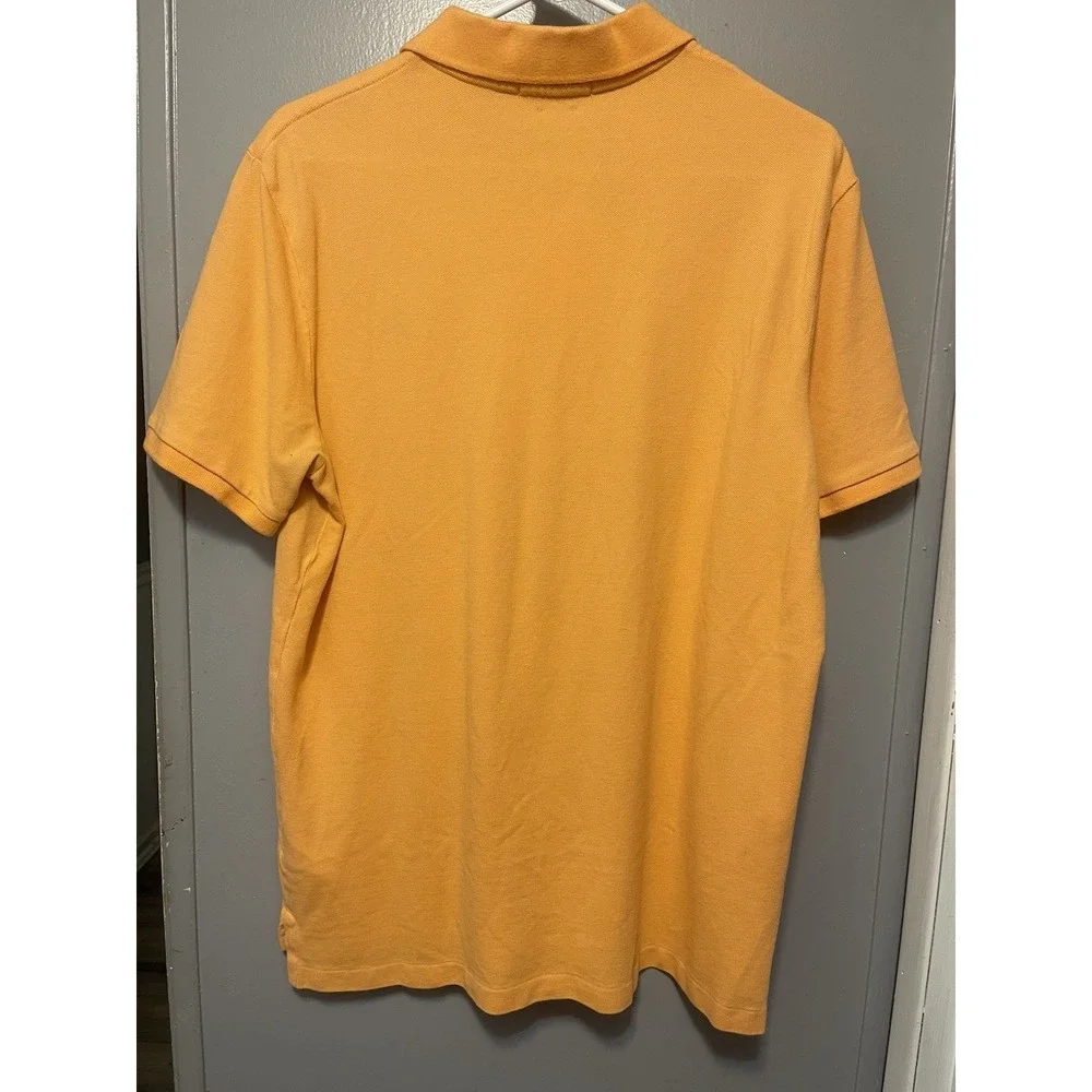 Polo Ralph Lauren Men's Polo Classic Fit Short Sleeve Orange Shirt Sz Medium - Picture 2 of 4